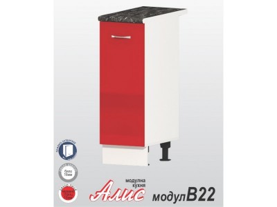 Μονάδα κουζίνας Alis B22 κόκκινο στιλπνό    